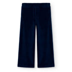 Pantaloni velluto a palazzo indaco