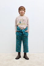 Pantalone palazzo tuta ‘magic toothbrush’