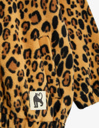 Felpa in pile leopardato