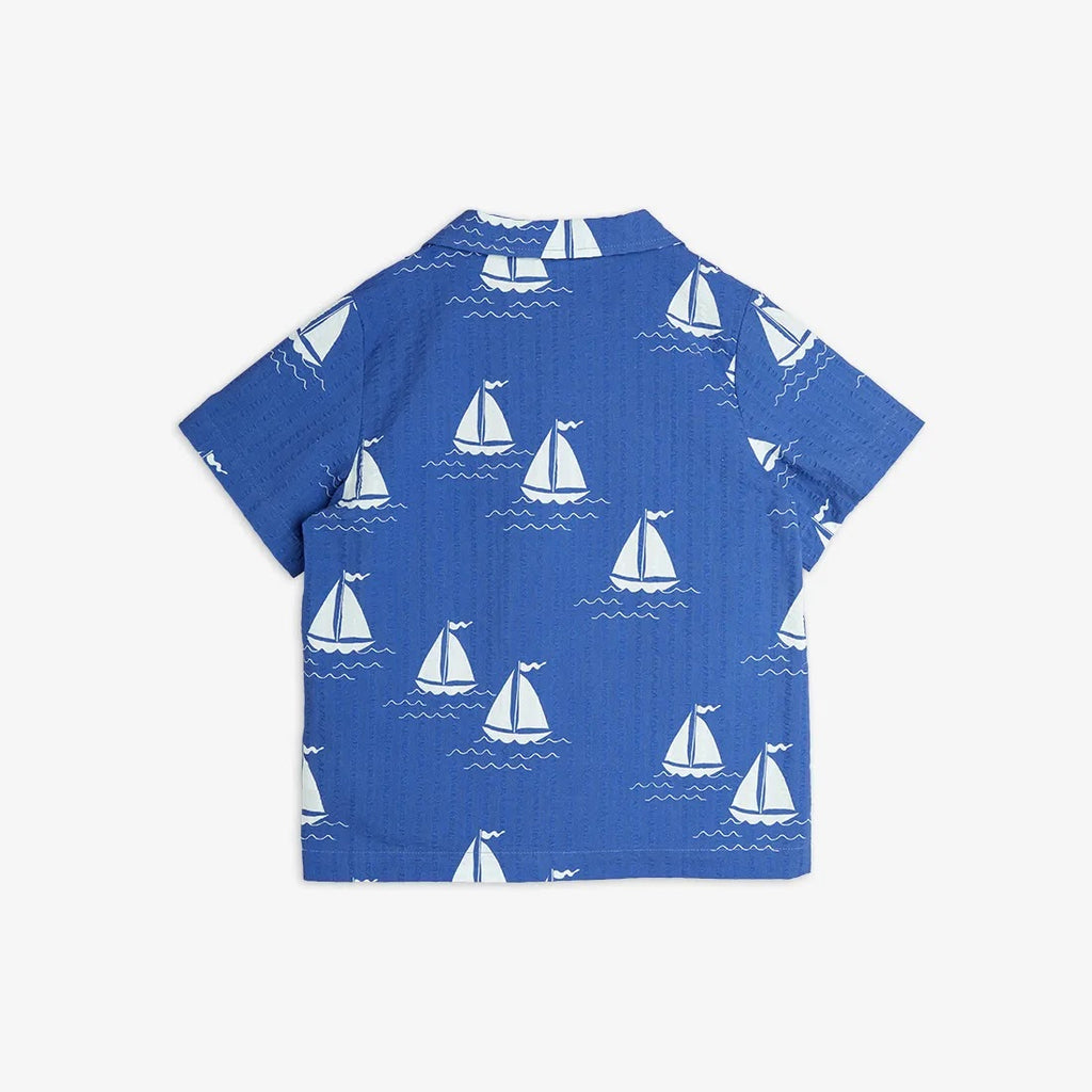 Camicia mezza manica con Barca a Vela