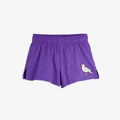 Shorts Gabbiano ricamato viola