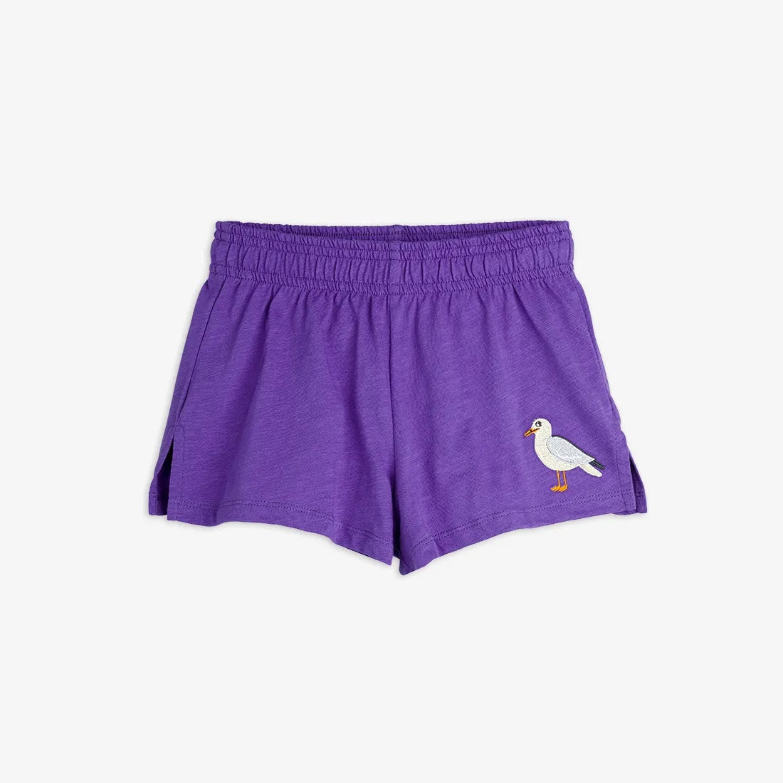 Shorts Gabbiano ricamato viola
