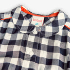 Camicia a quadri giromanica e nodo quadri