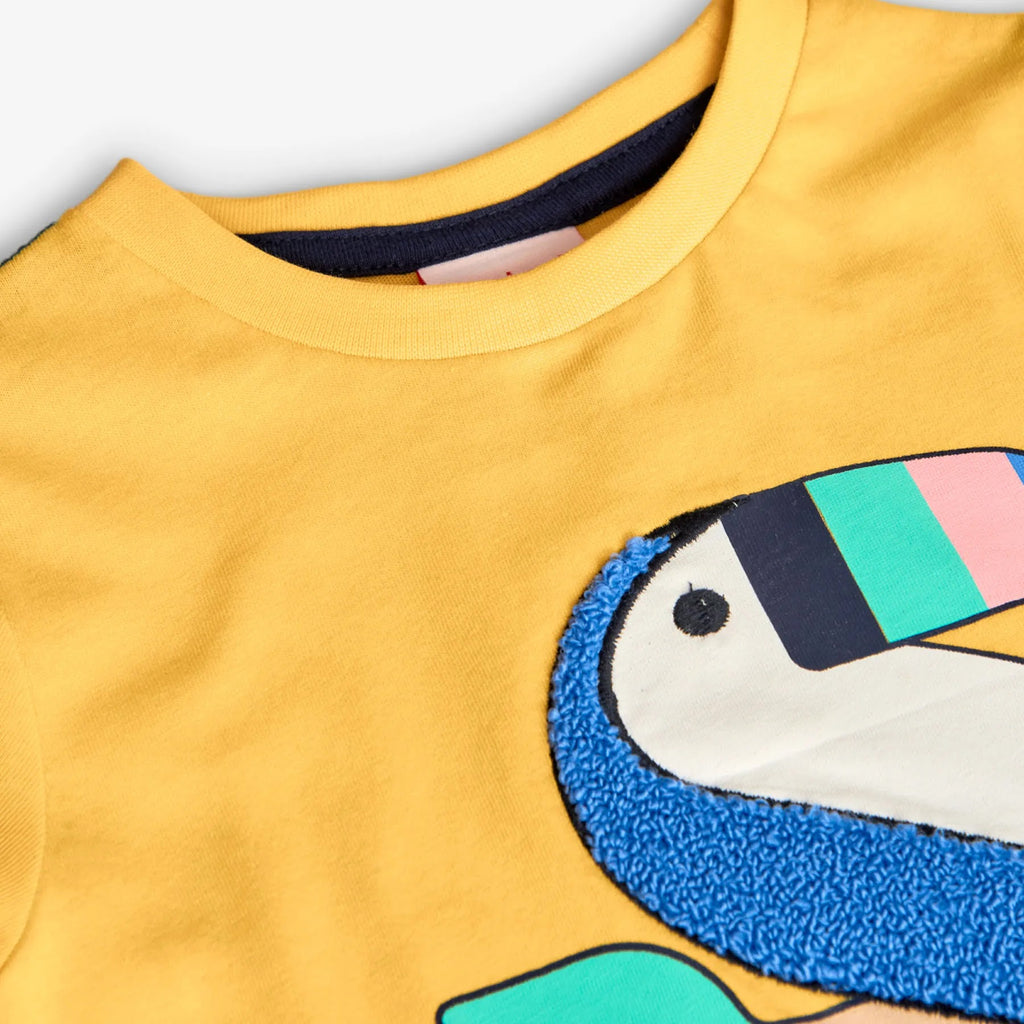 T-shirt mezza manica tucano giallo