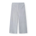 Pantaloni velluto a palazzo cenere