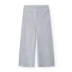 Pantaloni velluto a palazzo cenere