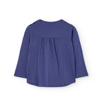 Maglietta manica lunga fiori paillettes