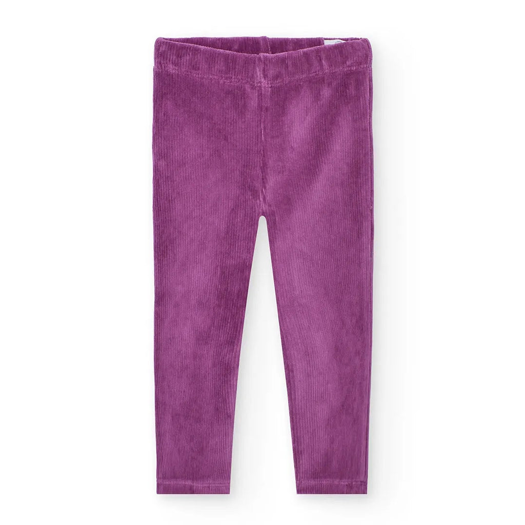Leggings velluto a coste viola