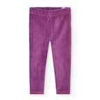 Leggings velluto a coste viola