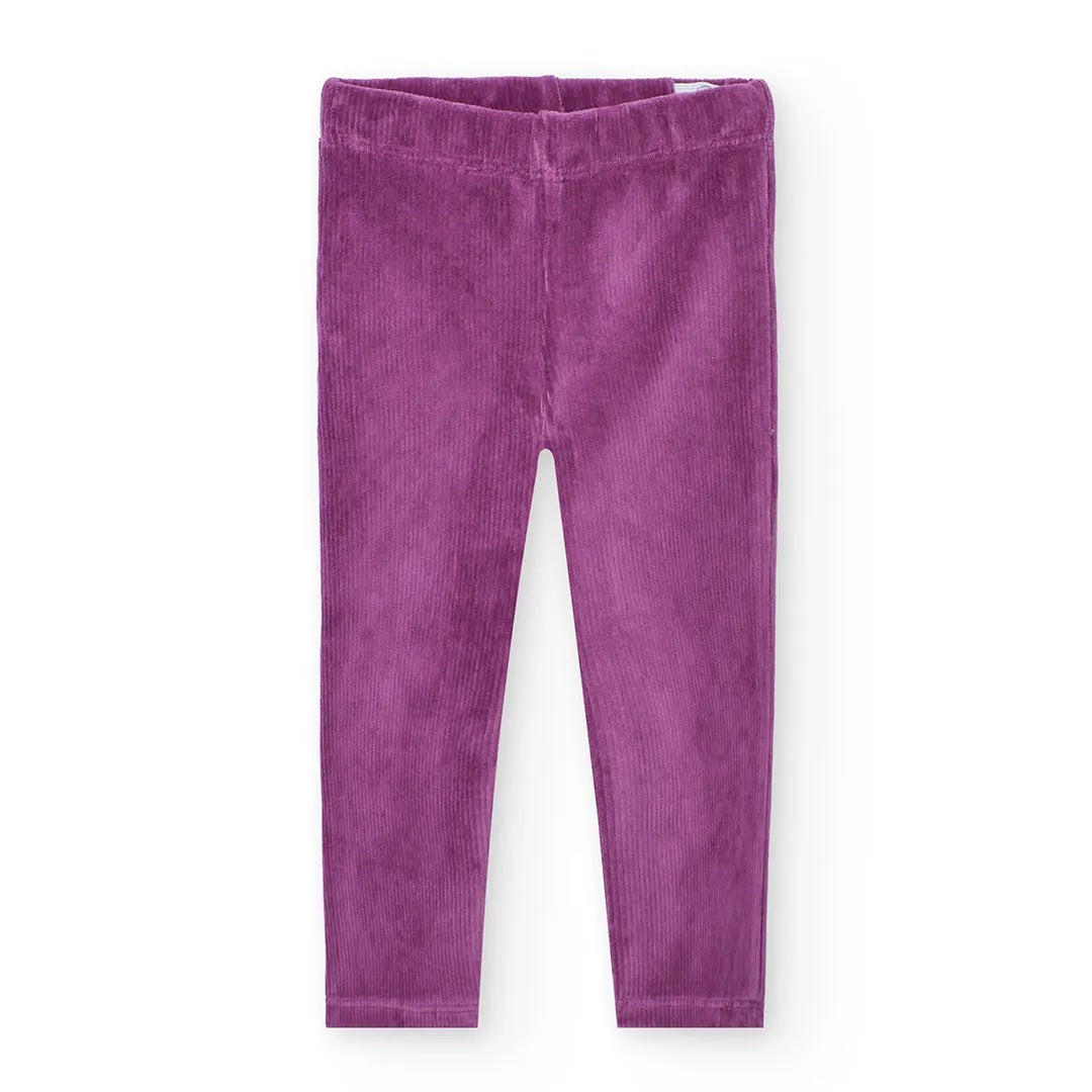Leggings velluto a coste viola