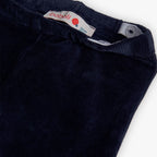 Leggings velluto a coste blu