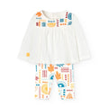 Completo blusa manica lunga e leggings