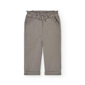 Pantaloni kaki sacchetto con decorazioni