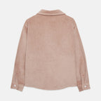 Camicia di velluto rosa ‘magic toothbrush’