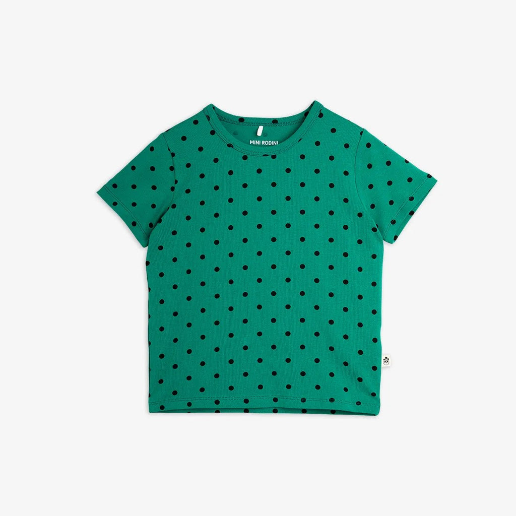 Maglietta a pois verde