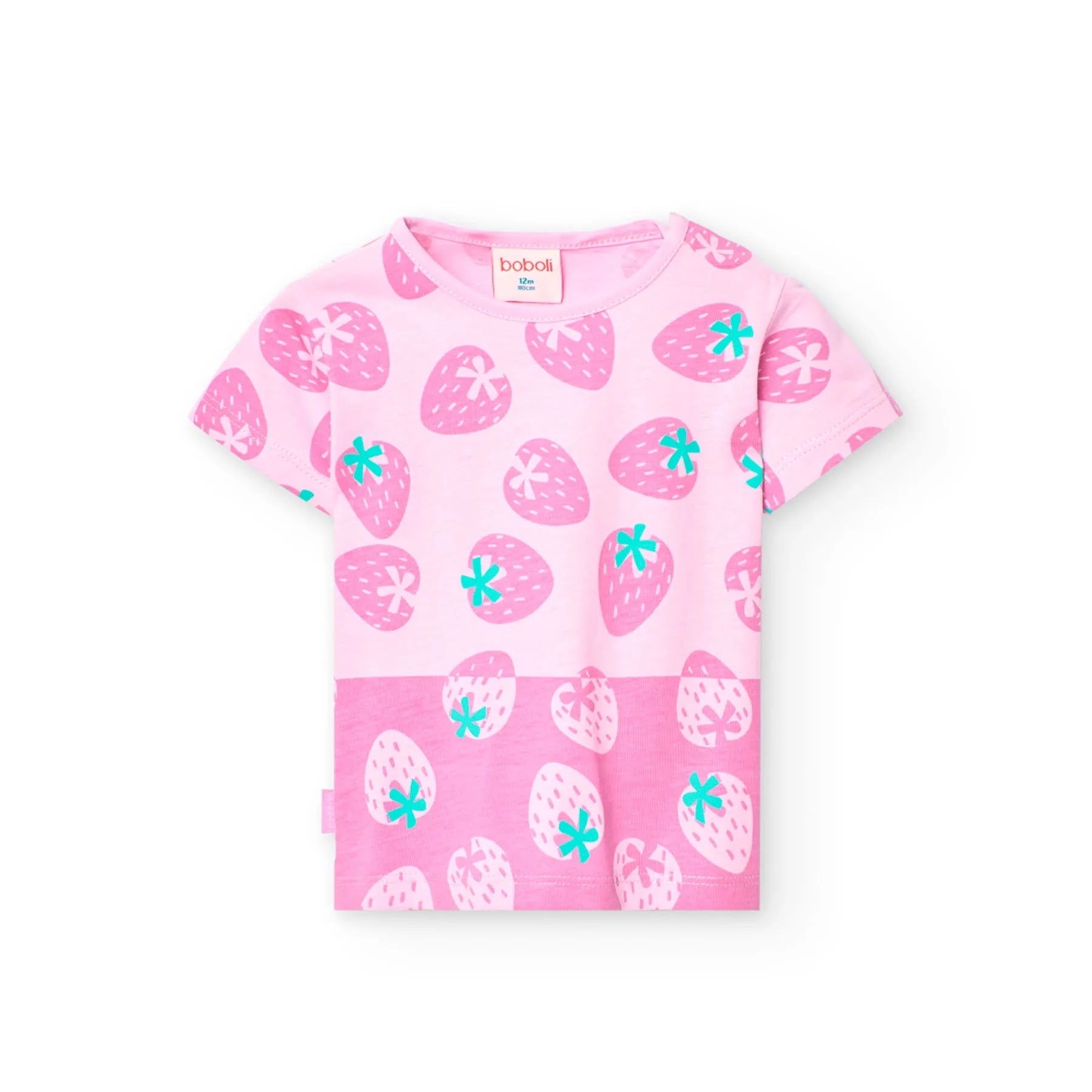 T-shirt mezza manica gialla/rosa/rossa