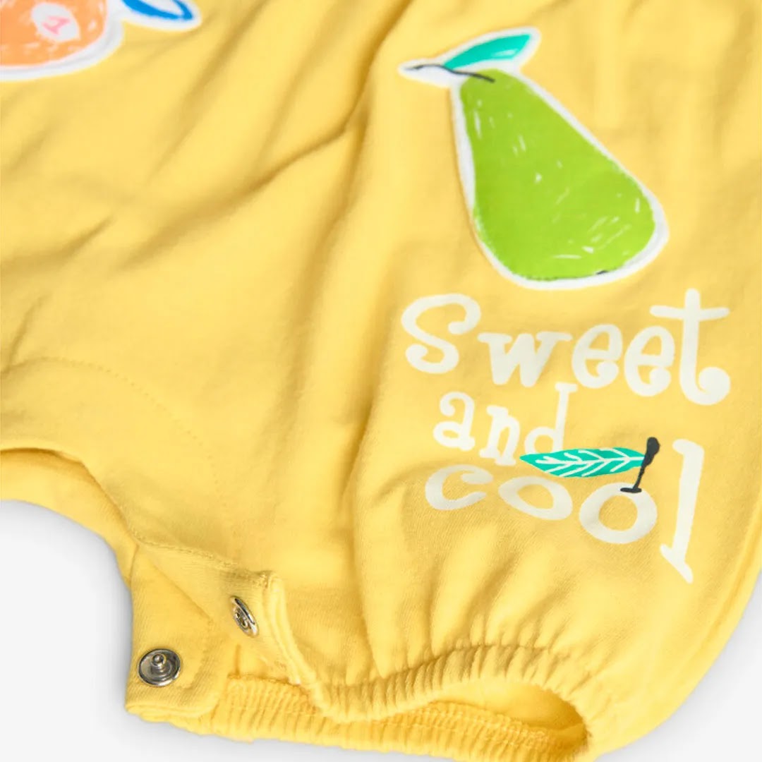 Pagliaccetto giromanica giallo sweet and cool