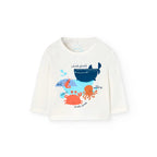 Completo t-shirt e pantalone lungo balena bianco