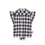 Camicia a quadri giromanica e nodo quadri