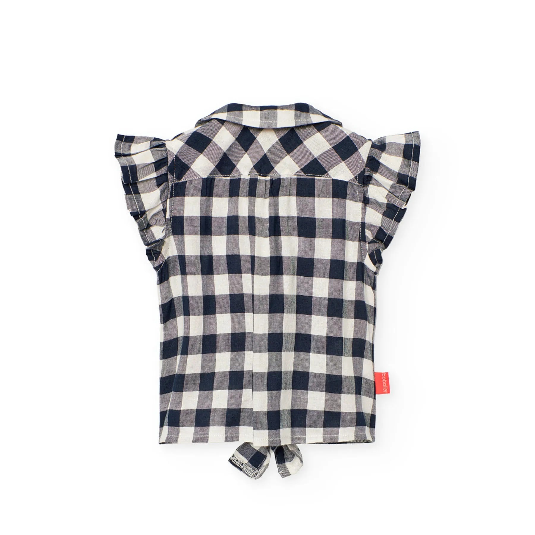 Camicia a quadri giromanica e nodo quadri