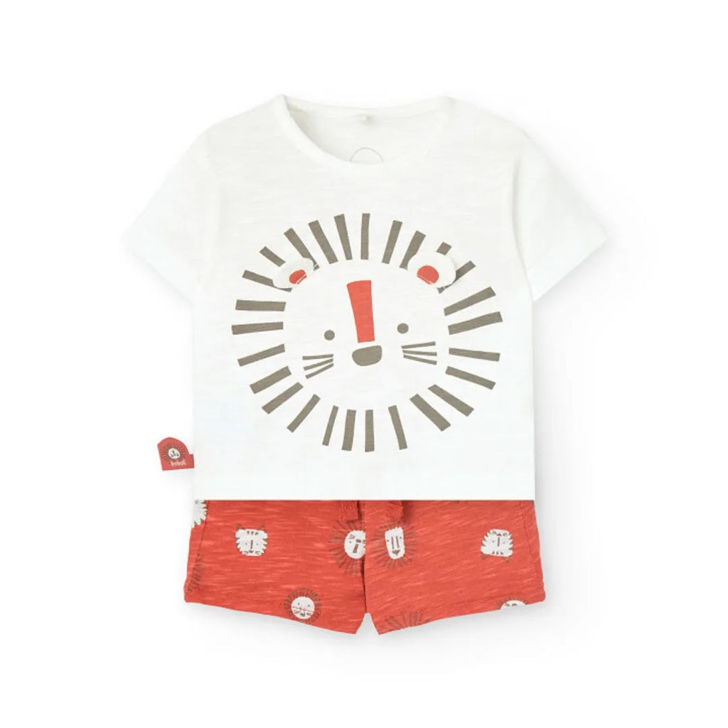 Completo t-shirt mezza manica con pantaloncino stampato