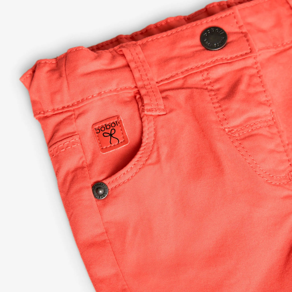 Shorts melone orlo volant