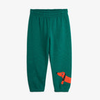 Pantaloni della tuta stampa cane bassotto verde