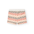 Shorts felpa stampa geometrica