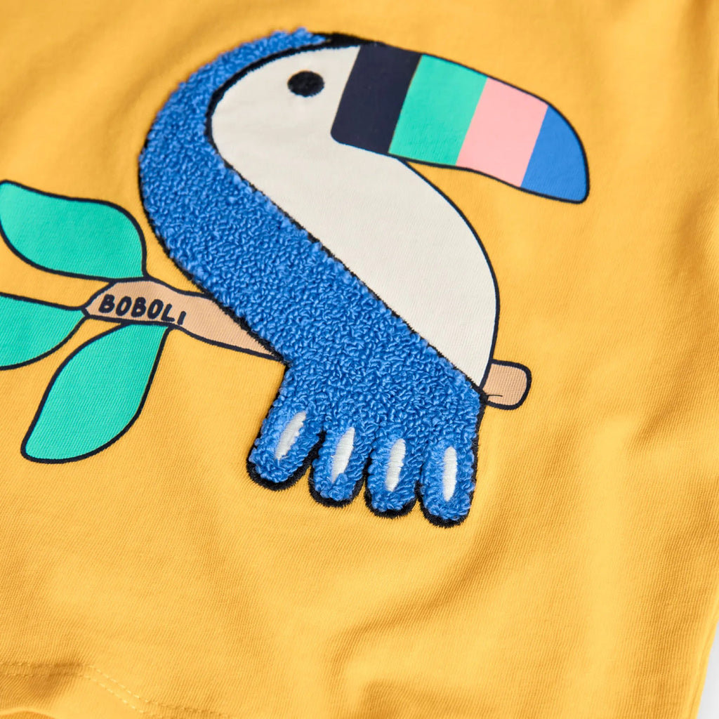 T-shirt mezza manica tucano giallo