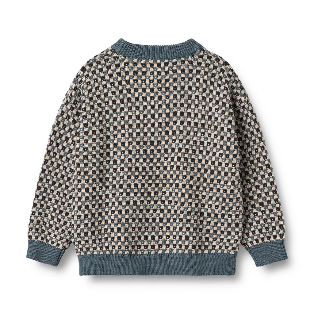 Maglione girocollo jacquard Flores