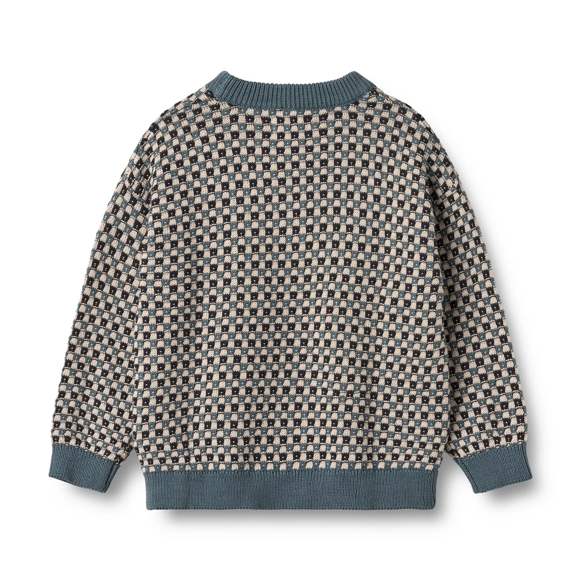 Maglione girocollo jacquard Flores