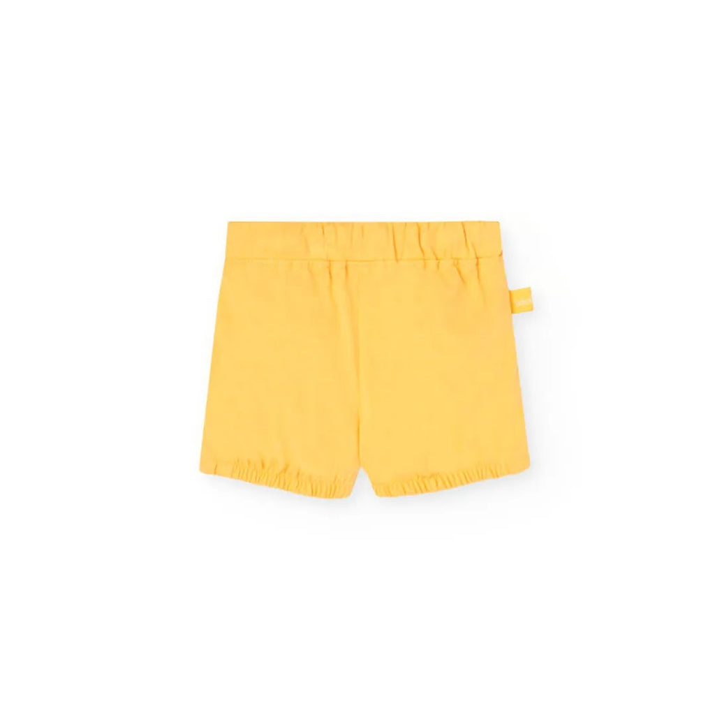 Completo t-shirt mezza manica e pantaloncini coccodrillo giallo