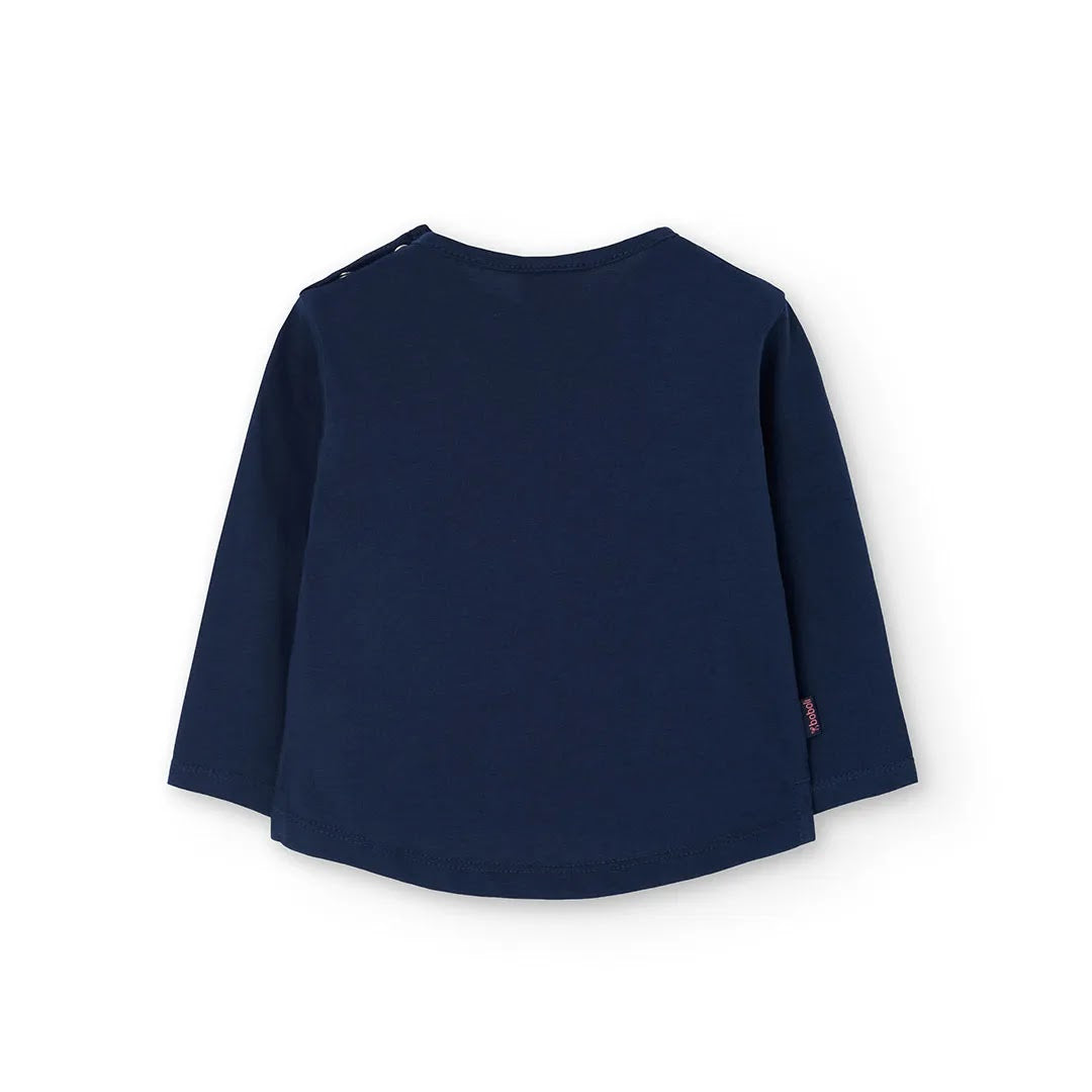 Maglietta manica lunga blu ‘big hug’