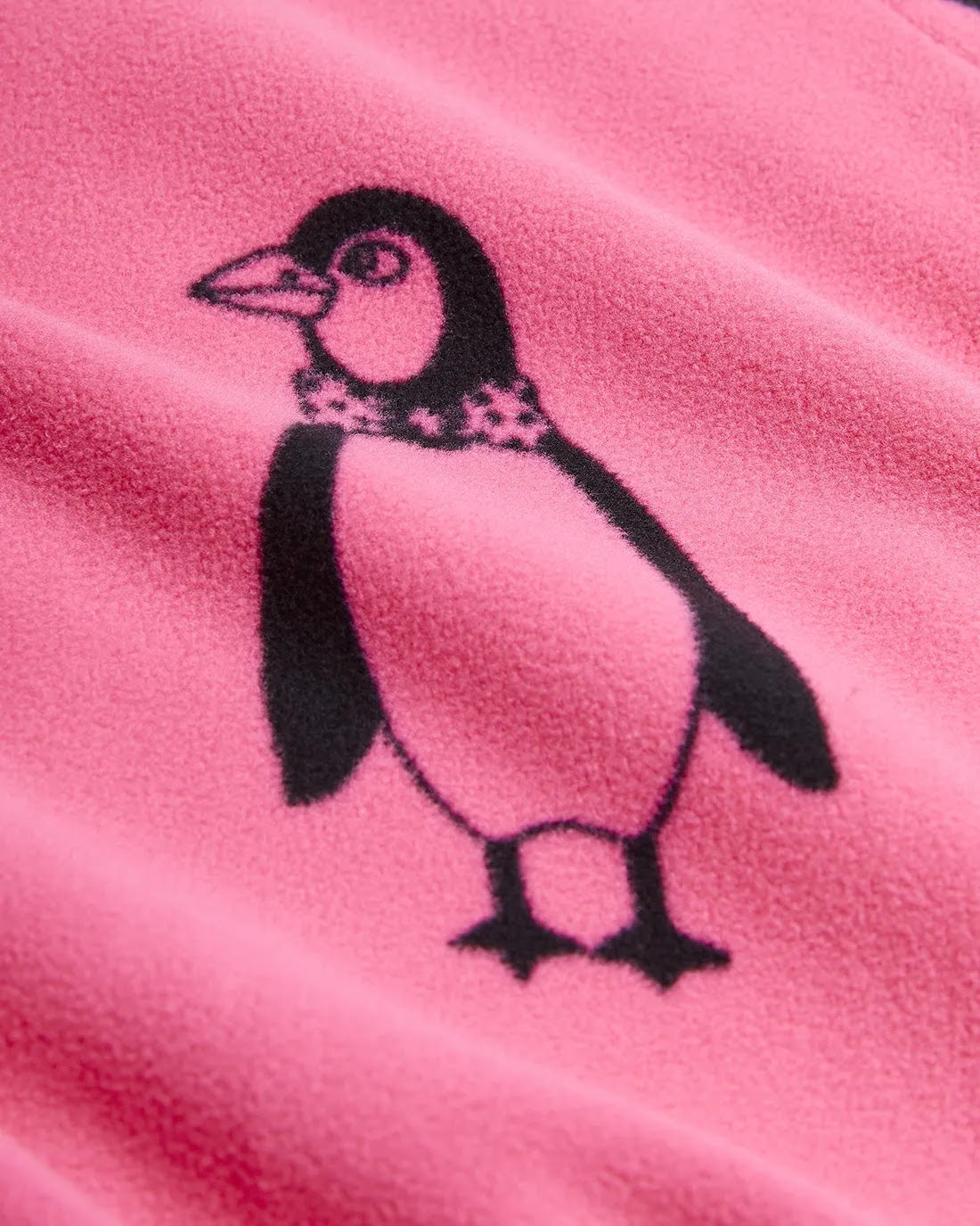 Felpa in pile Penguin rosa
