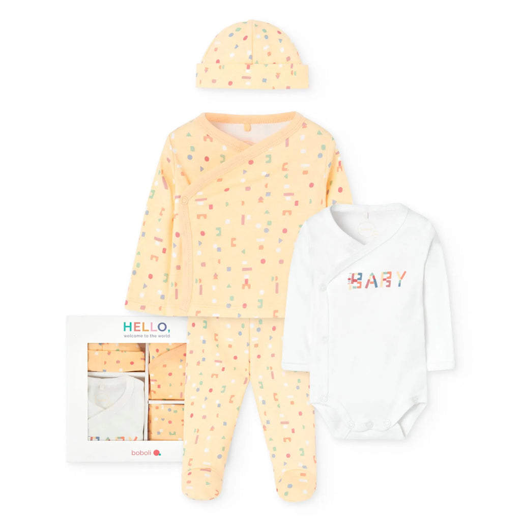 Set regalo per neonati giallo