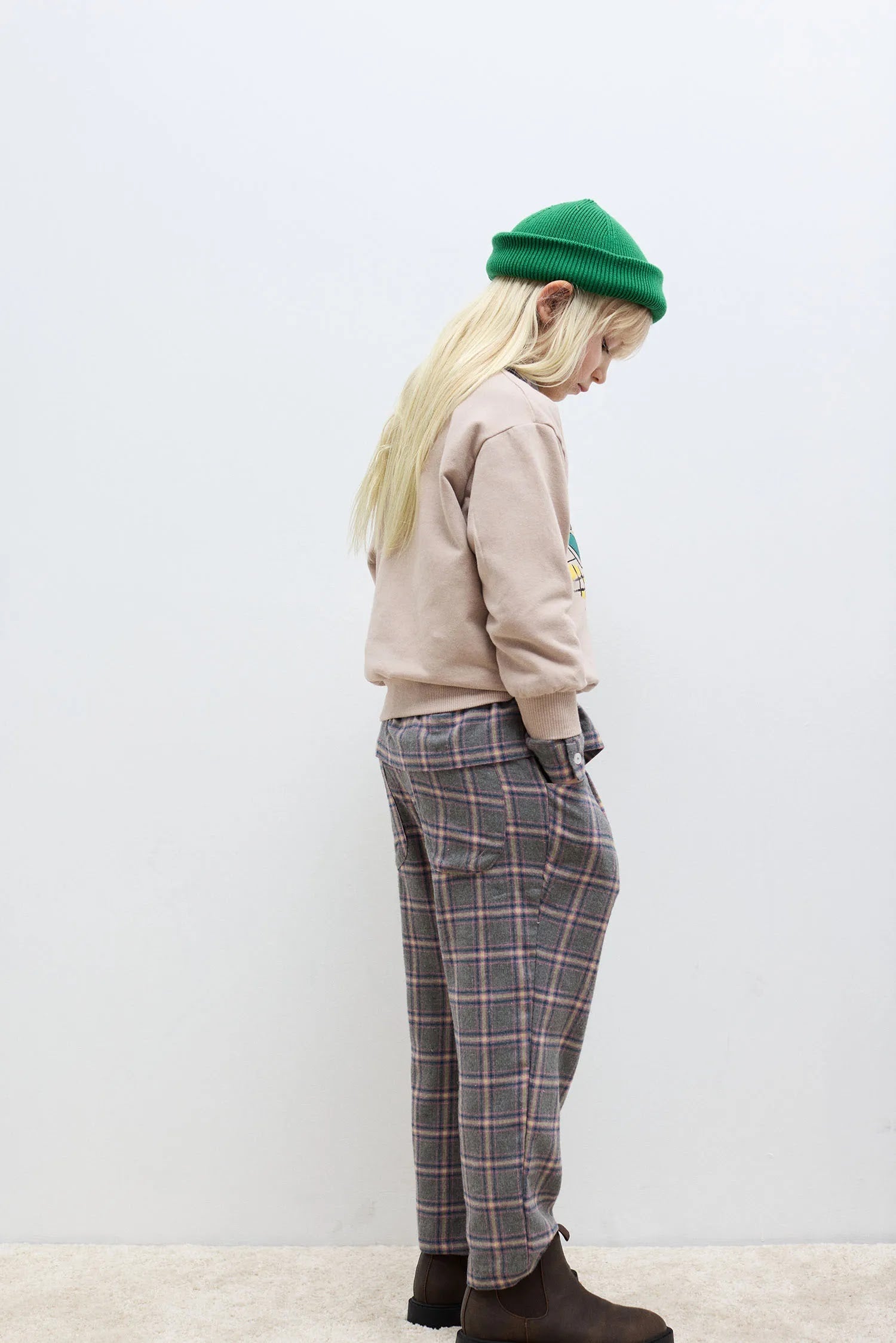 Pantalone carota ‘magic toothbrush’ tartan