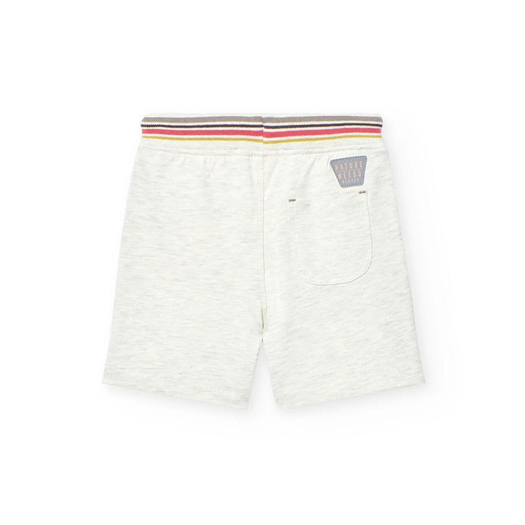 Shorts in felpa mélange con surf