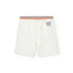 Shorts in felpa mélange con surf