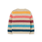 Maglione girocollo bambino righe colorate