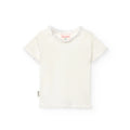 T-shirt mezza manica a costine