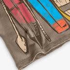 T-shirt mezza manica kaki canoe e surf