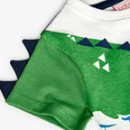 T-shirt mezza manica coccodrillo bianco