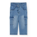 Jeans a palazzo con tasche