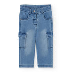 Jeans a palazzo con tasche