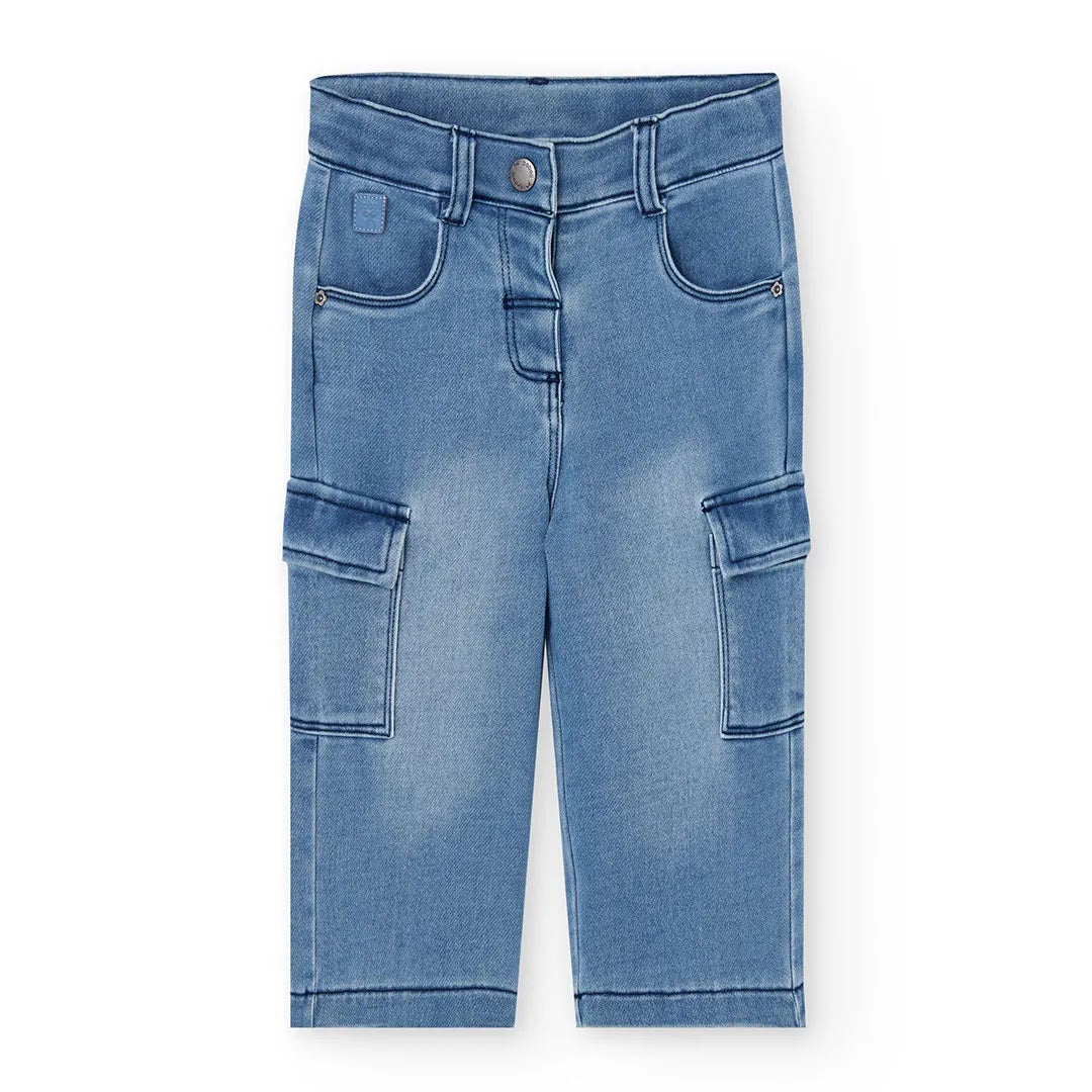Jeans a palazzo con tasche