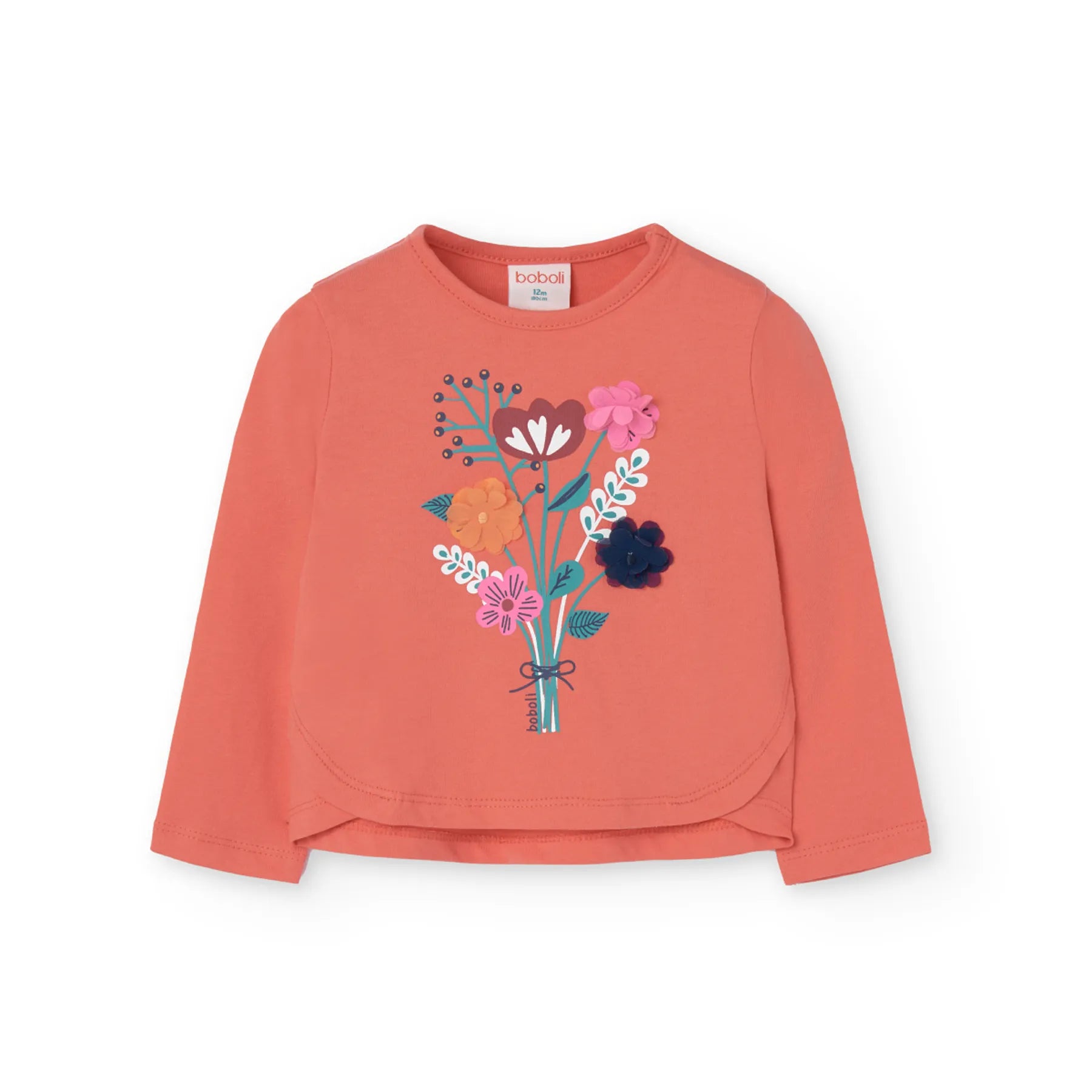 T-shirt manica lunga paprika