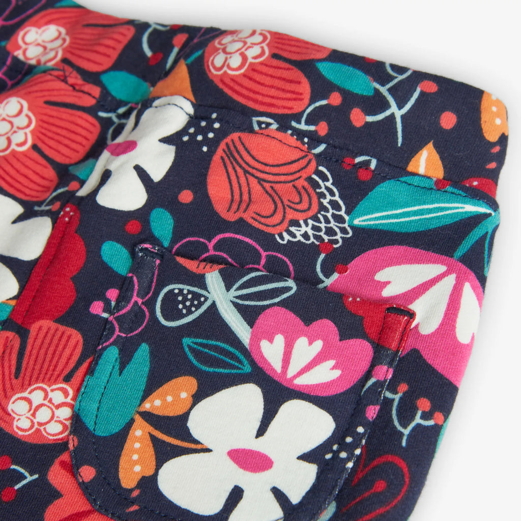 Pantaloni tuta fiori bimba