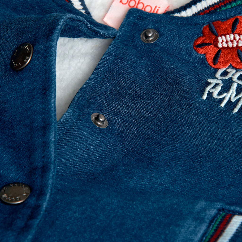 Giubbotto jeans imbottito bambina