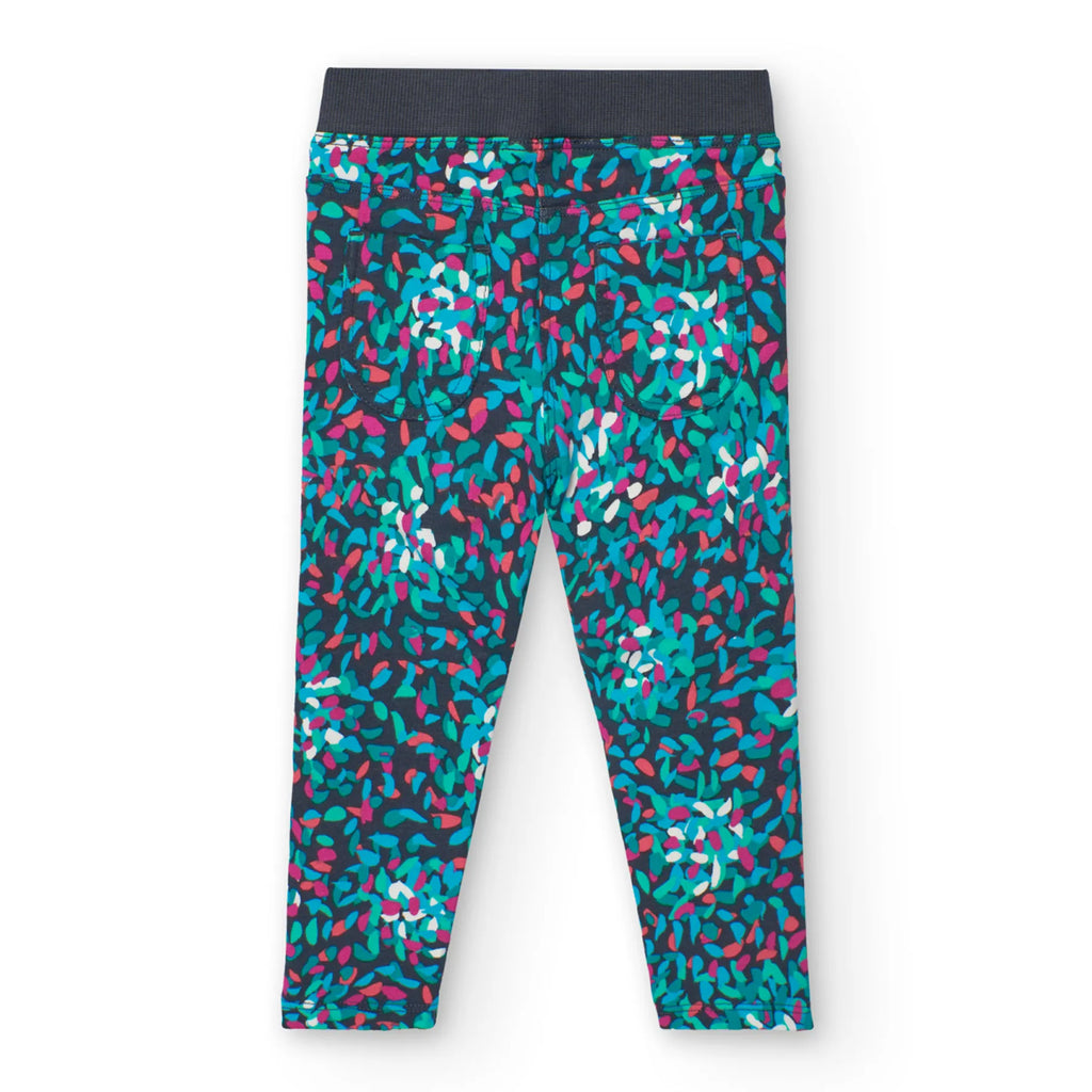 Pantaloni felpati fiori