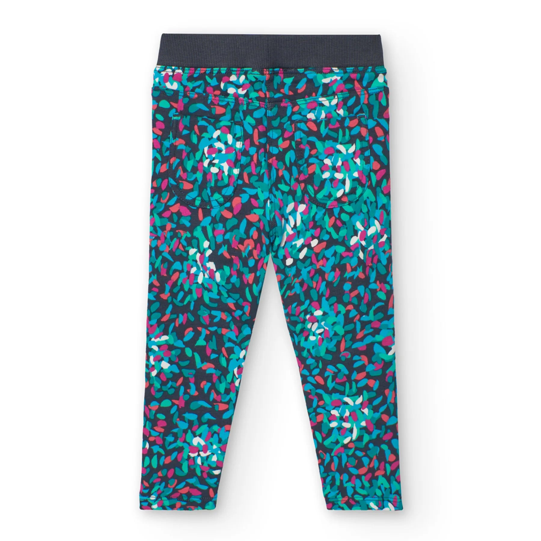 Pantaloni felpati fiori